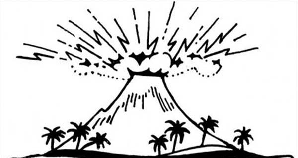Coloring page: Volcano (Nature) #166711 - Free Printable Coloring Pages