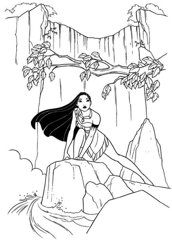 Coloring page: Waterfall (Nature) #159917 - Free Printable Coloring Pages
