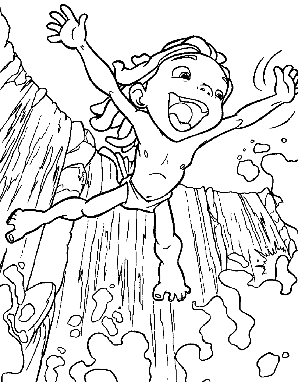 Coloring page: Waterfall (Nature) #159925 - Free Printable Coloring Pages