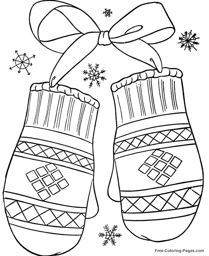 Coloring page: Winter season (Nature) #164404 - Free Printable Coloring Pages