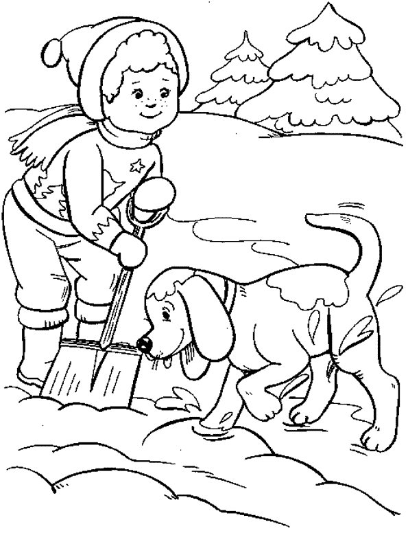 Coloring page: Winter season (Nature) #164405 - Free Printable Coloring Pages