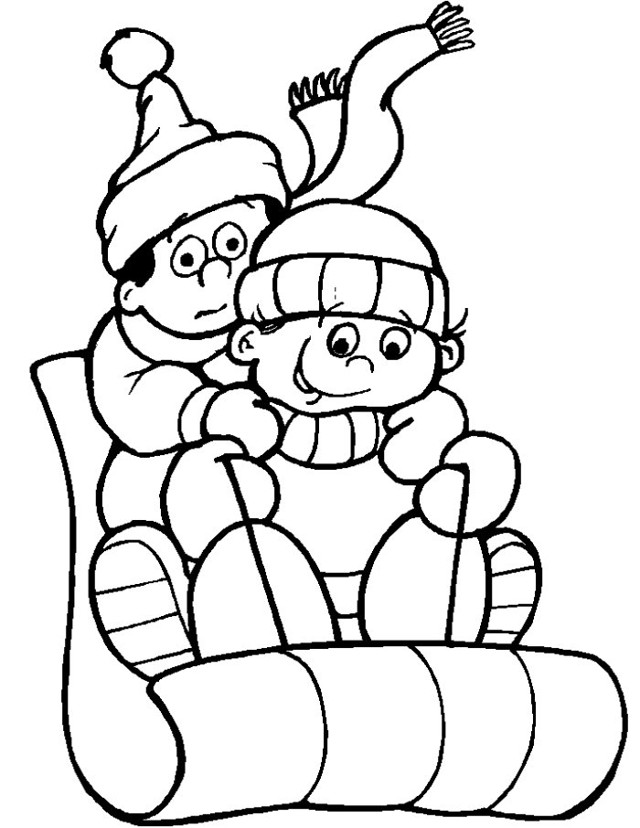 Coloring page: Winter season (Nature) #164406 - Free Printable Coloring Pages