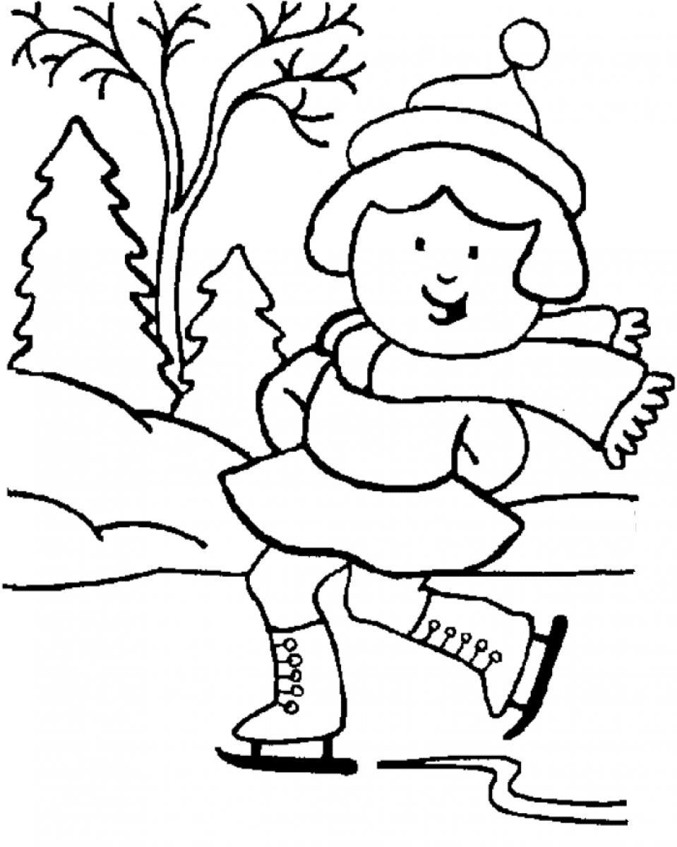 Warm Clothes Winter Coloring For Kids - Drawing Of Winter Clothes -  (599x880) Png Clipart Download