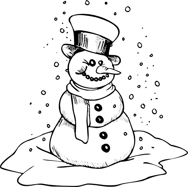 Coloring page: Winter season (Nature) #164417 - Free Printable Coloring Pages