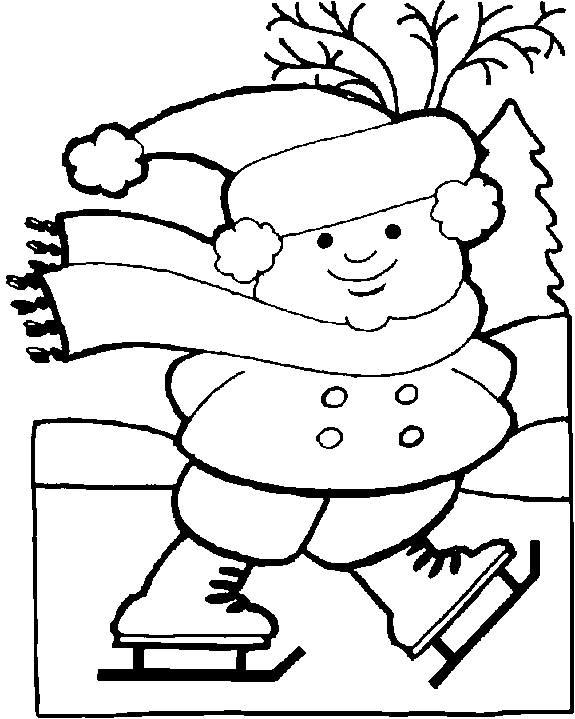 Coloring page: Winter season (Nature) #164435 - Free Printable Coloring Pages