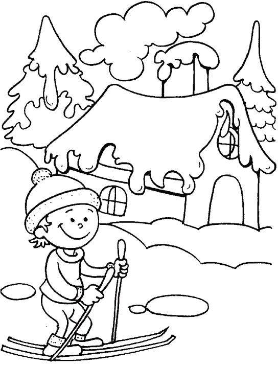 Coloring page: Winter season (Nature) #164436 - Free Printable Coloring Pages