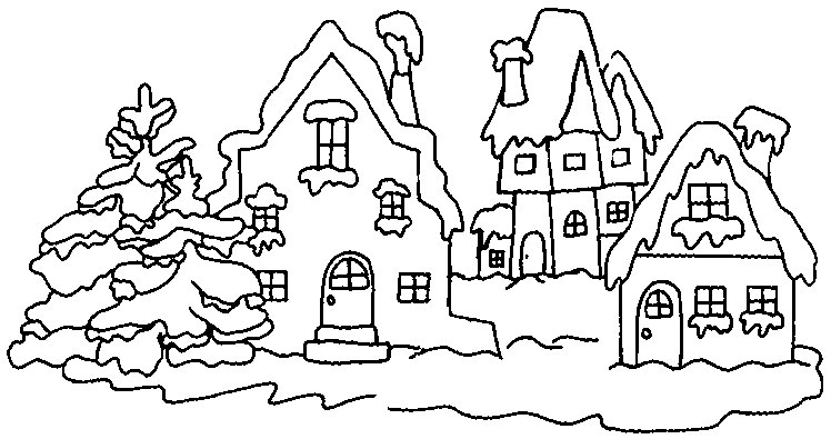 Coloring page: Winter season (Nature) #164442 - Free Printable Coloring Pages