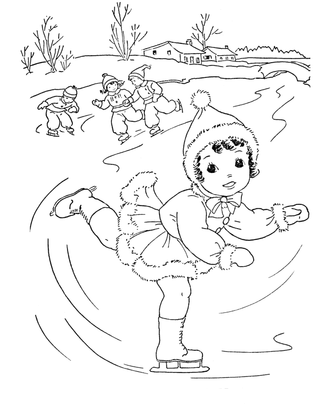 Coloring page: Winter season (Nature) #164447 - Free Printable Coloring Pages