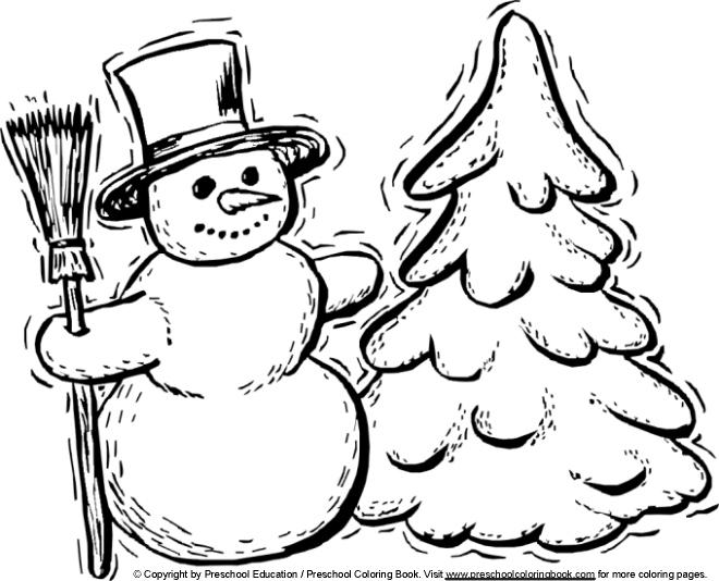 Coloring page: Winter season (Nature) #164452 - Free Printable Coloring Pages