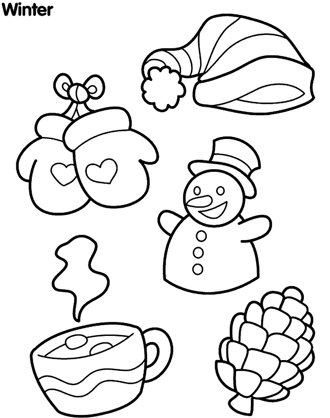 Coloring page: Winter season (Nature) #164466 - Free Printable Coloring Pages