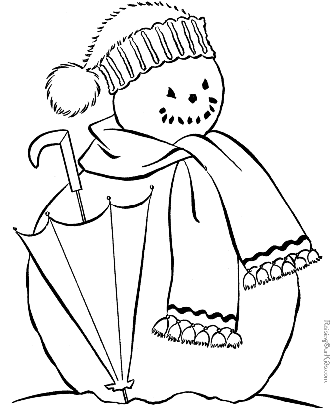 Coloring page: Winter season (Nature) #164473 - Free Printable Coloring Pages