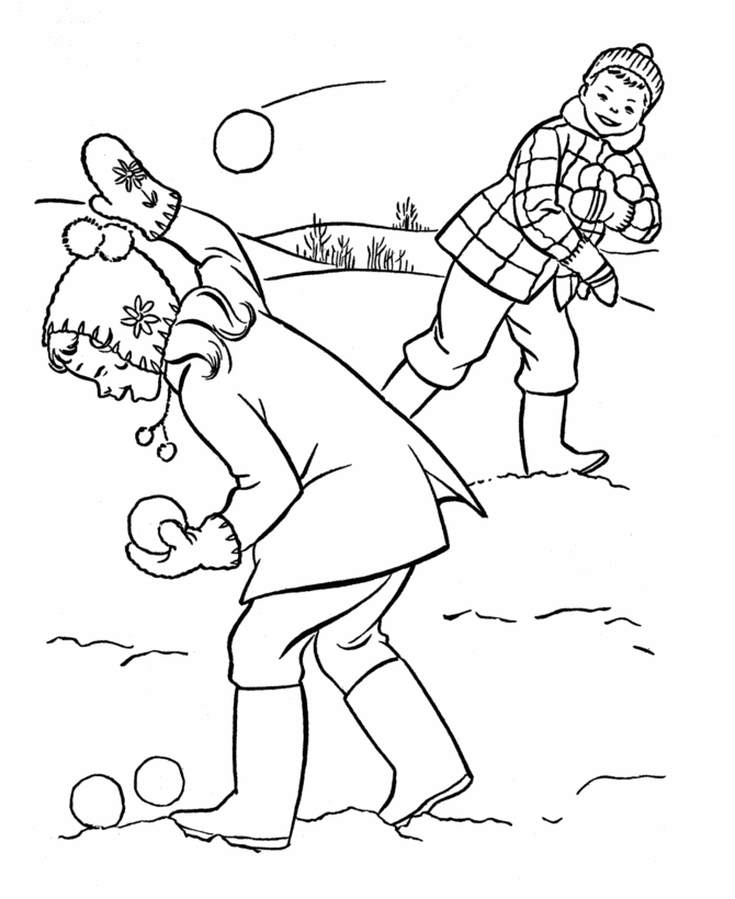 Coloring page: Winter season (Nature) #164475 - Free Printable Coloring Pages