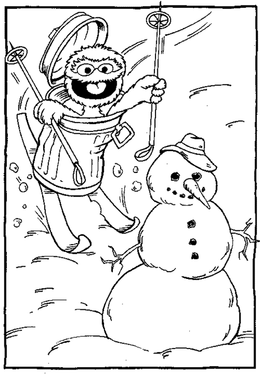 Coloring page: Winter season (Nature) #164484 - Free Printable Coloring Pages