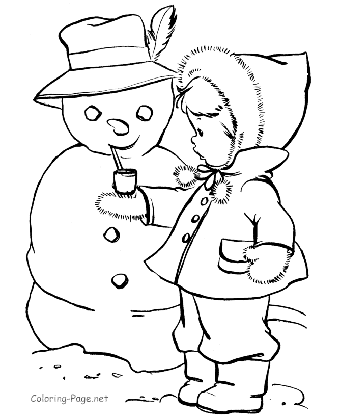 Coloring page: Winter season (Nature) #164488 - Free Printable Coloring Pages