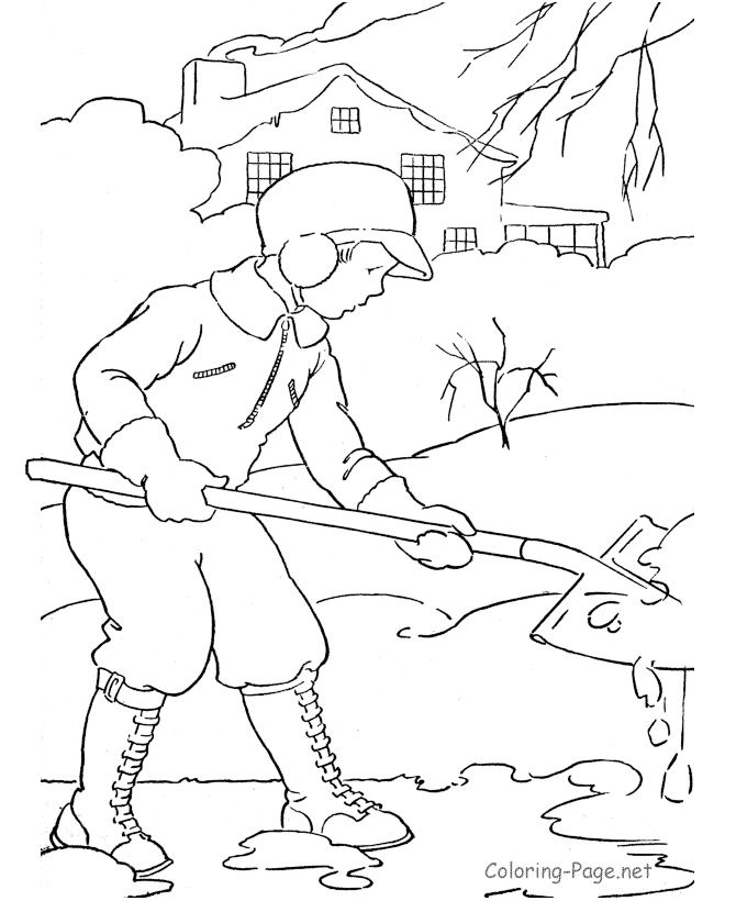 Coloring page: Winter season (Nature) #164506 - Free Printable Coloring Pages