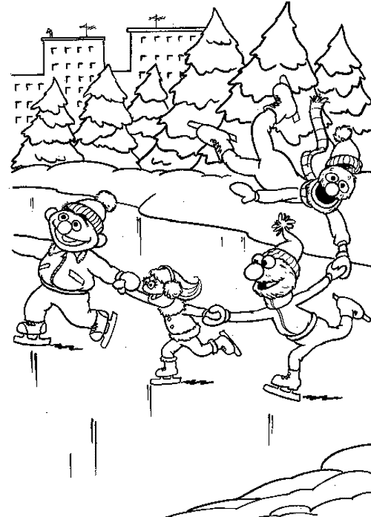 Coloring page: Winter season (Nature) #164526 - Free Printable Coloring Pages