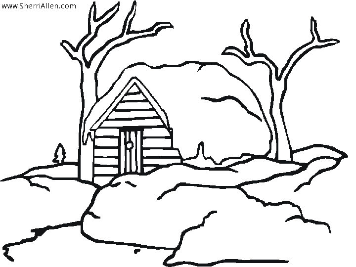 Coloring page: Winter season (Nature) #164533 - Free Printable Coloring Pages