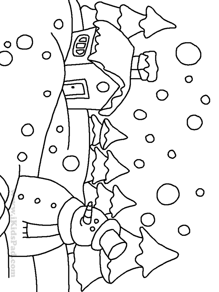 Coloring page: Winter season (Nature) #164557 - Free Printable Coloring Pages