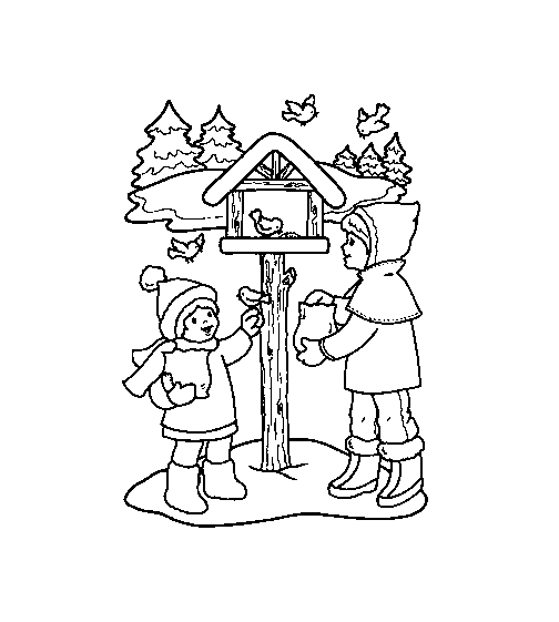 Coloring page: Winter season (Nature) #164562 - Free Printable Coloring Pages