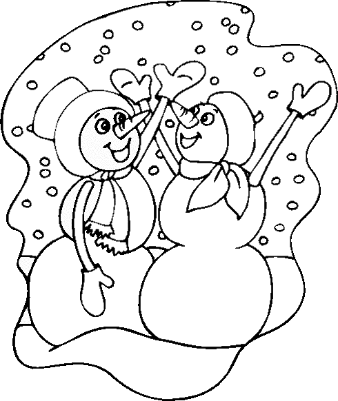 Coloring page: Winter season (Nature) #164571 - Free Printable Coloring Pages