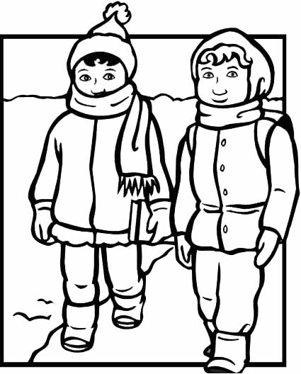 Coloring page: Winter season (Nature) #164572 - Free Printable Coloring Pages