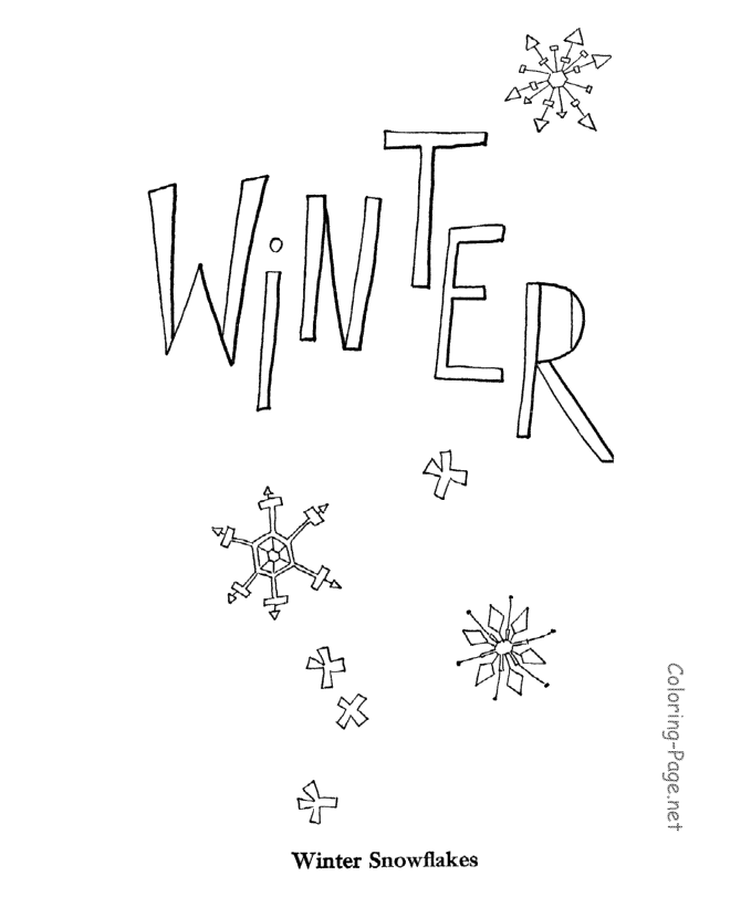 Coloring page: Winter season (Nature) #164580 - Free Printable Coloring Pages