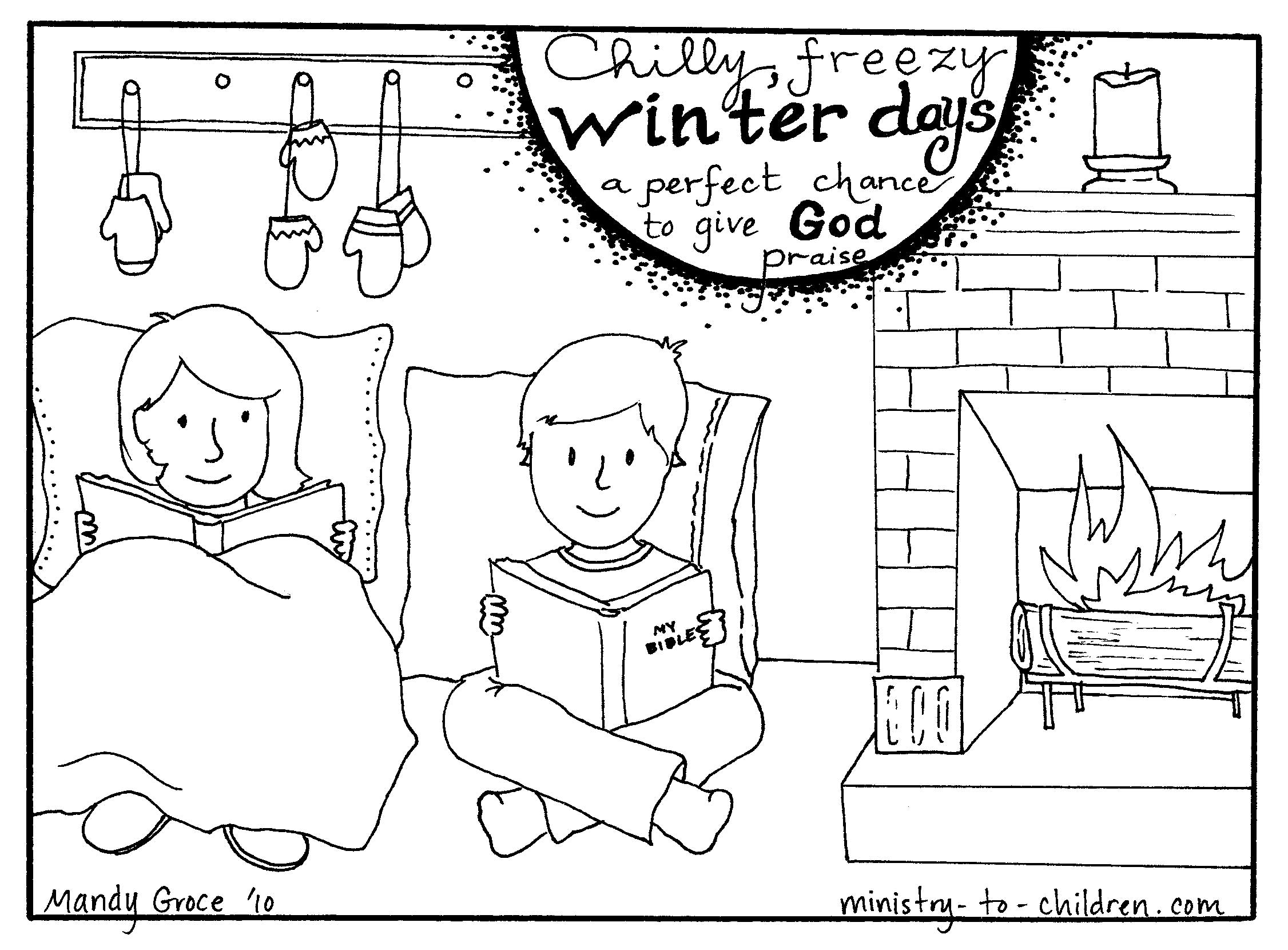 Coloring page: Winter season (Nature) #164596 - Free Printable Coloring Pages