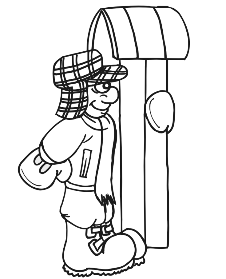 Coloring page: Winter season (Nature) #164597 - Free Printable Coloring Pages