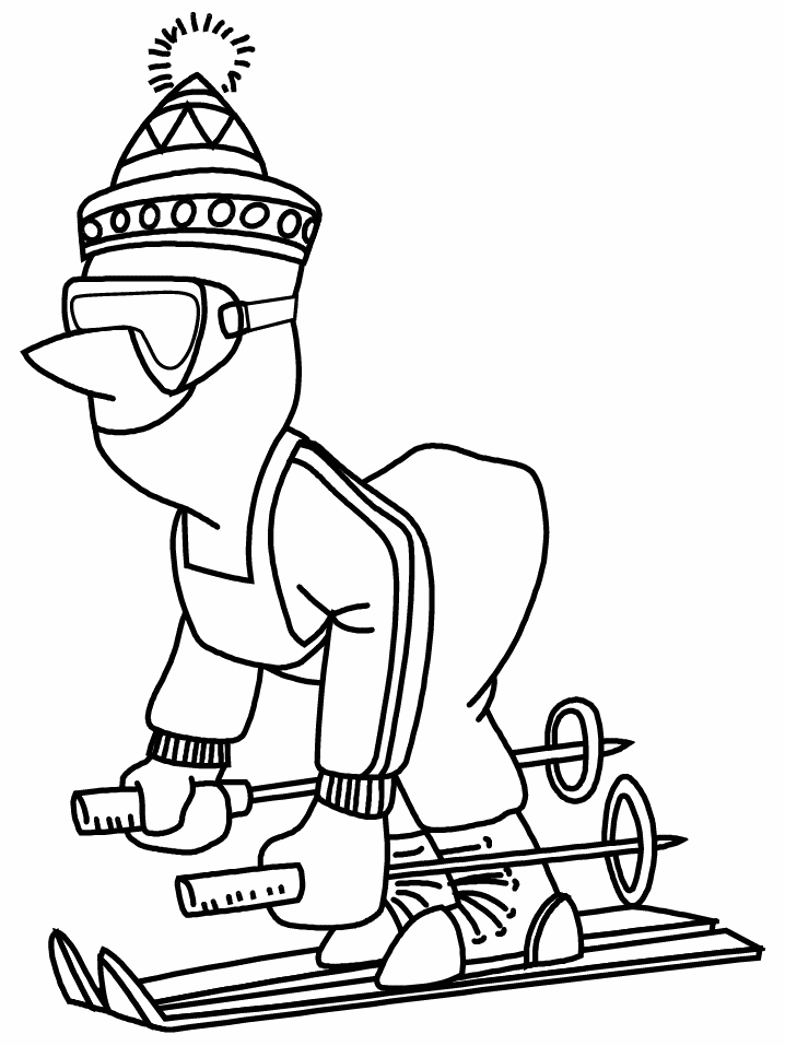 Coloring page: Winter season (Nature) #164599 - Free Printable Coloring Pages