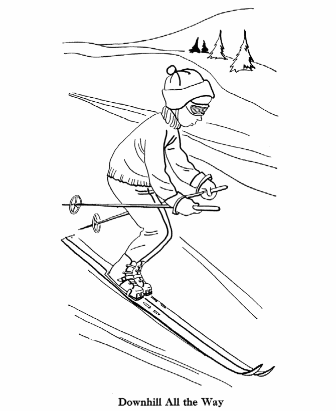 Coloring page: Winter season (Nature) #164649 - Free Printable Coloring Pages