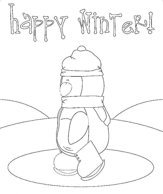 Coloring page: Winter season (Nature) #164699 - Free Printable Coloring Pages