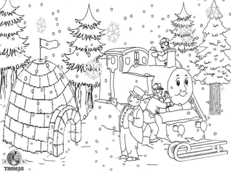 Coloring page: Winter season (Nature) #164701 - Free Printable Coloring Pages