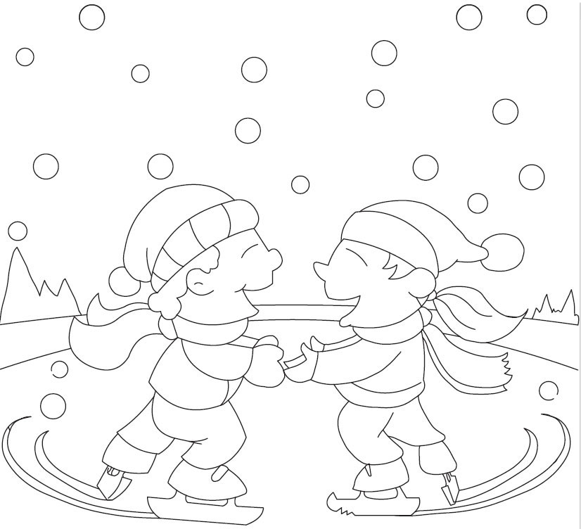 Coloring page: Winter season (Nature) #164702 - Free Printable Coloring Pages