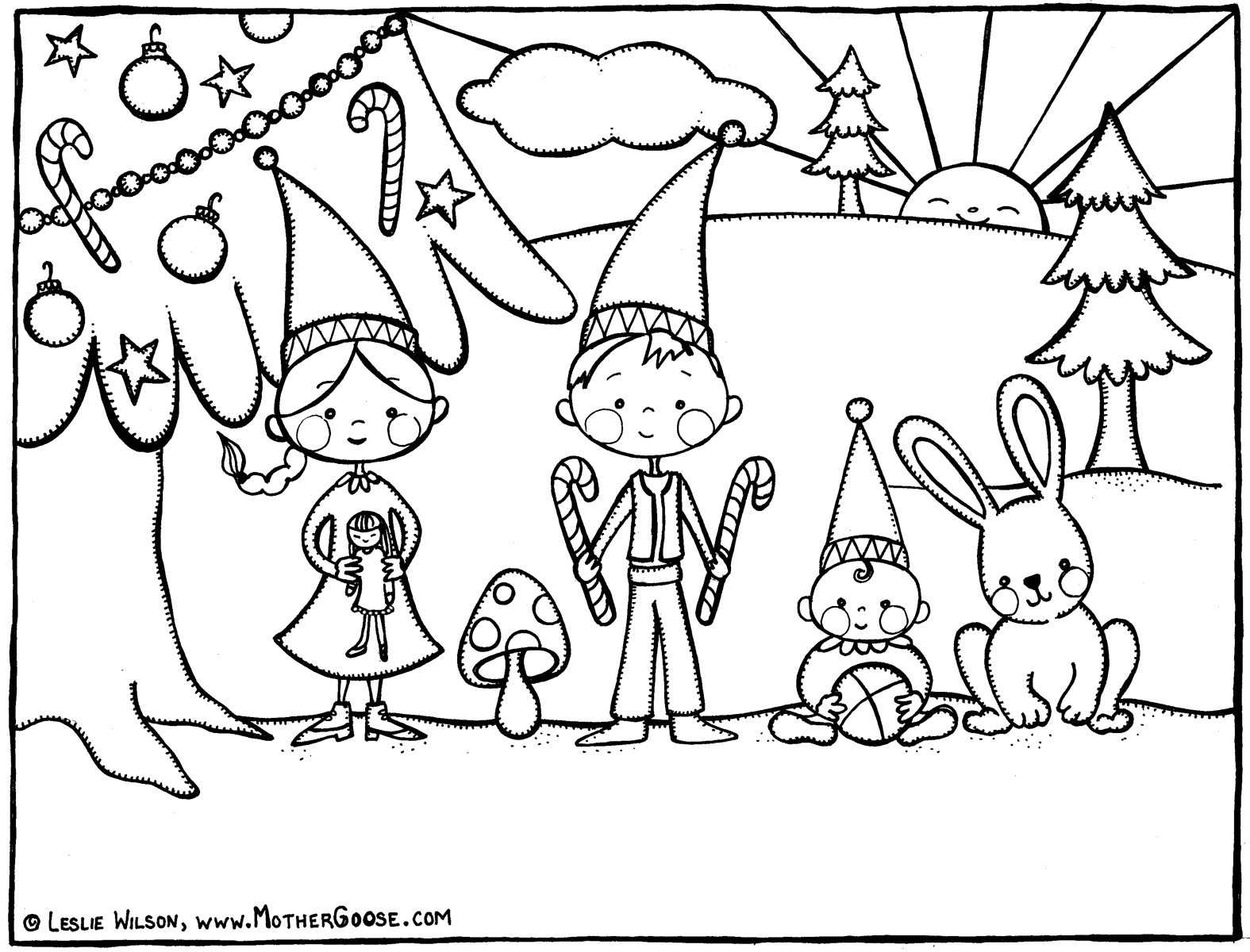 Coloring page: Winter season (Nature) #164712 - Free Printable Coloring Pages