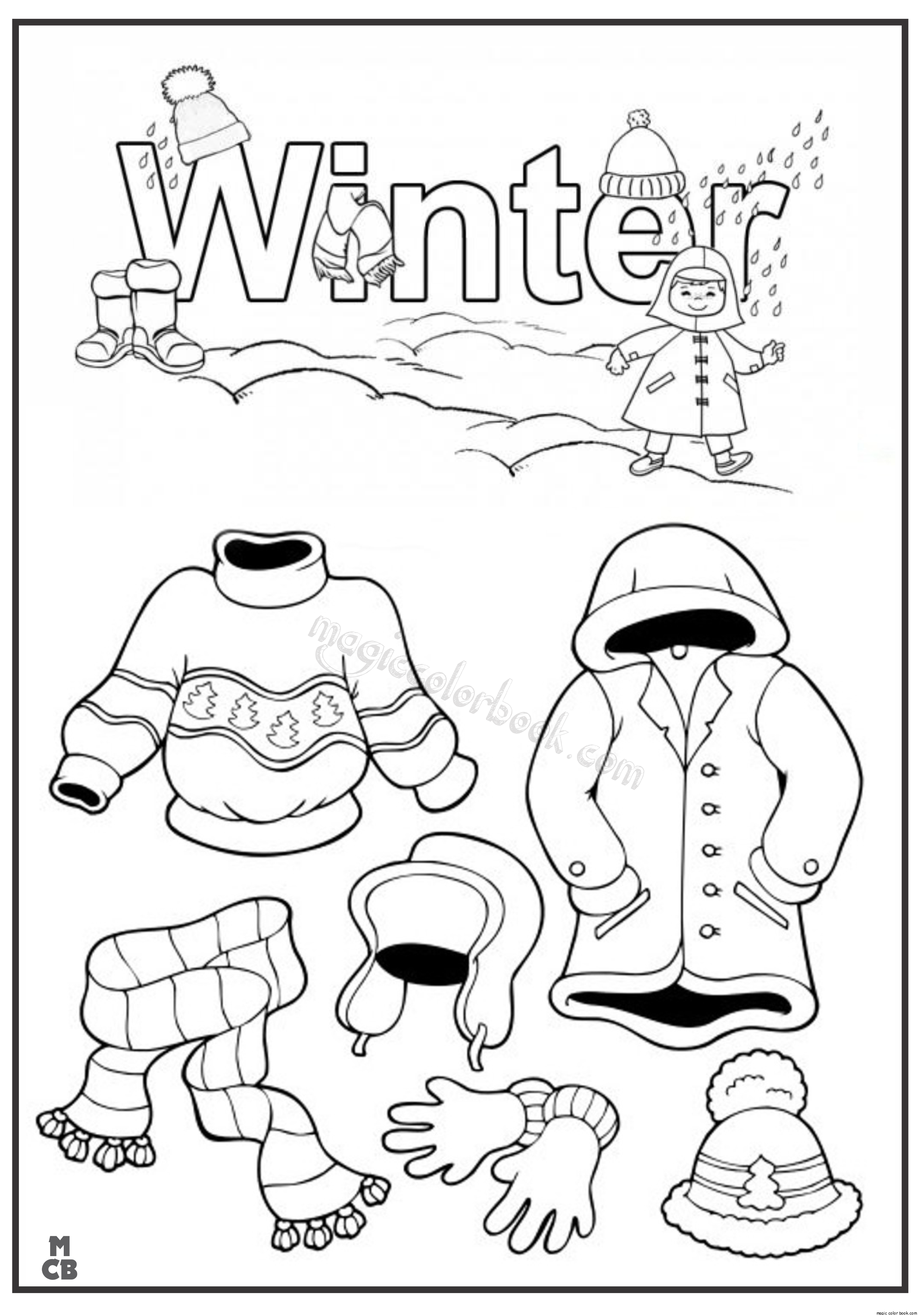  Winter  season 164723 Nature  Printable coloring  pages 