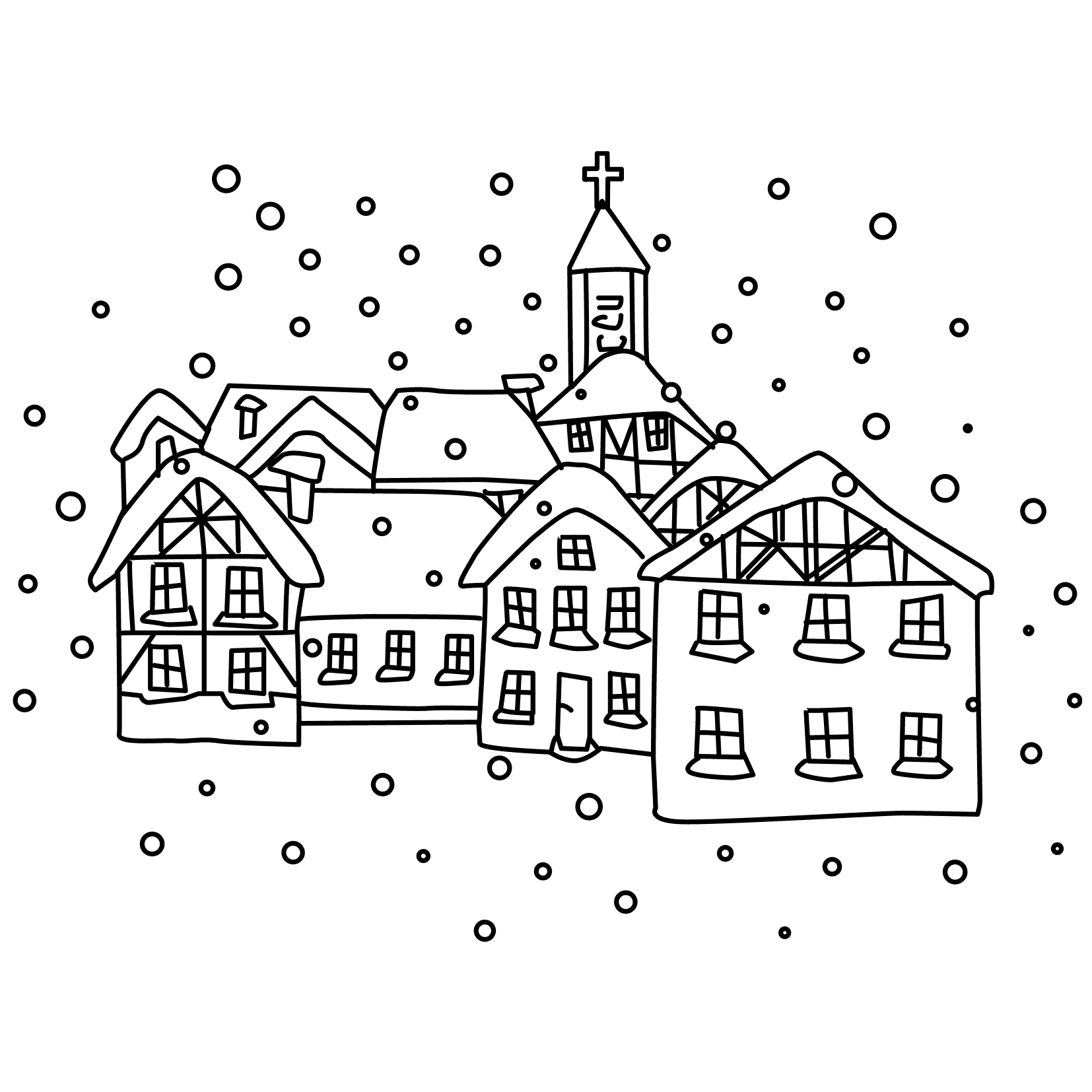 Coloring page: Winter season (Nature) #164737 - Free Printable Coloring Pages