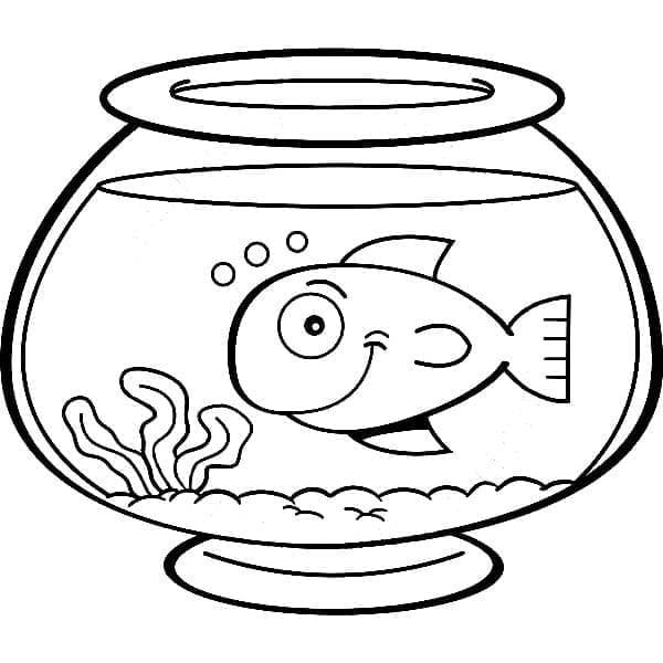 Free printable Aquarium coloring page #184544 from Objects collection Free printable Aquarium coloring page #184544 from Objects collection