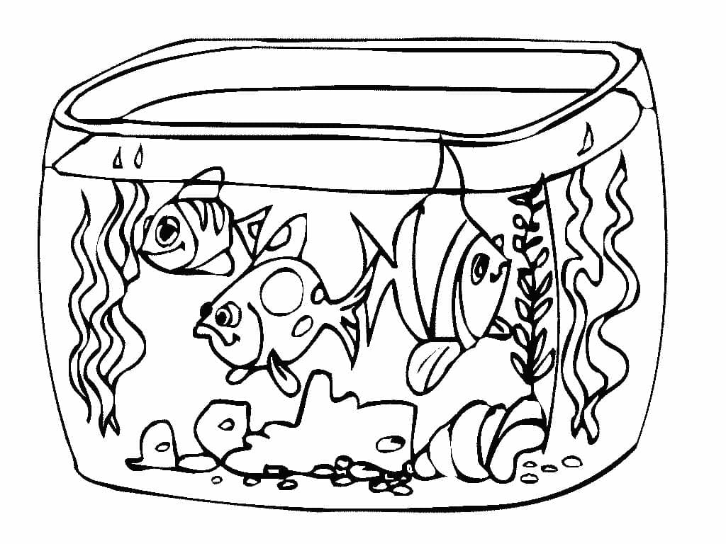 Free printable Aquarium coloring page #184560 from Objects collection Free printable Aquarium coloring page #184560 from Objects collection