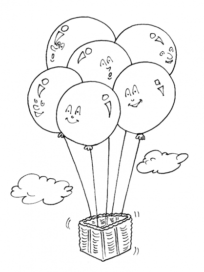 Coloring page: Balloon (Objects) #169597 - Free Printable Coloring Pages