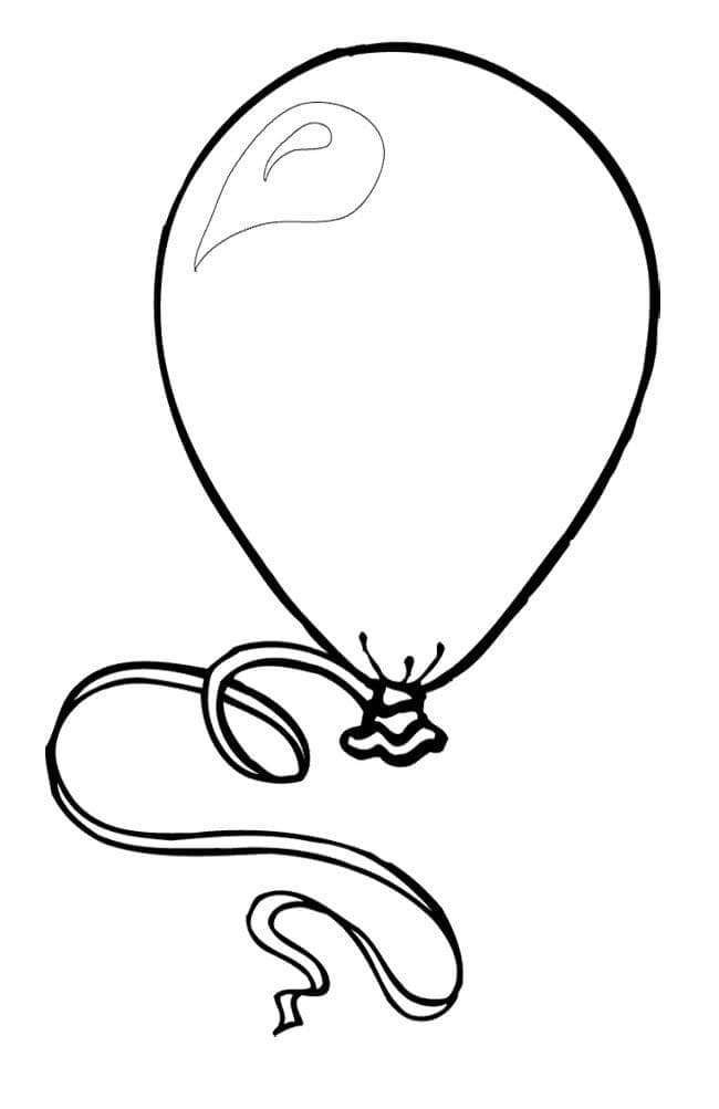 Free printable Balloon coloring page #184780 from Objects collection Free printable Balloon coloring page #184780 from Objects collection