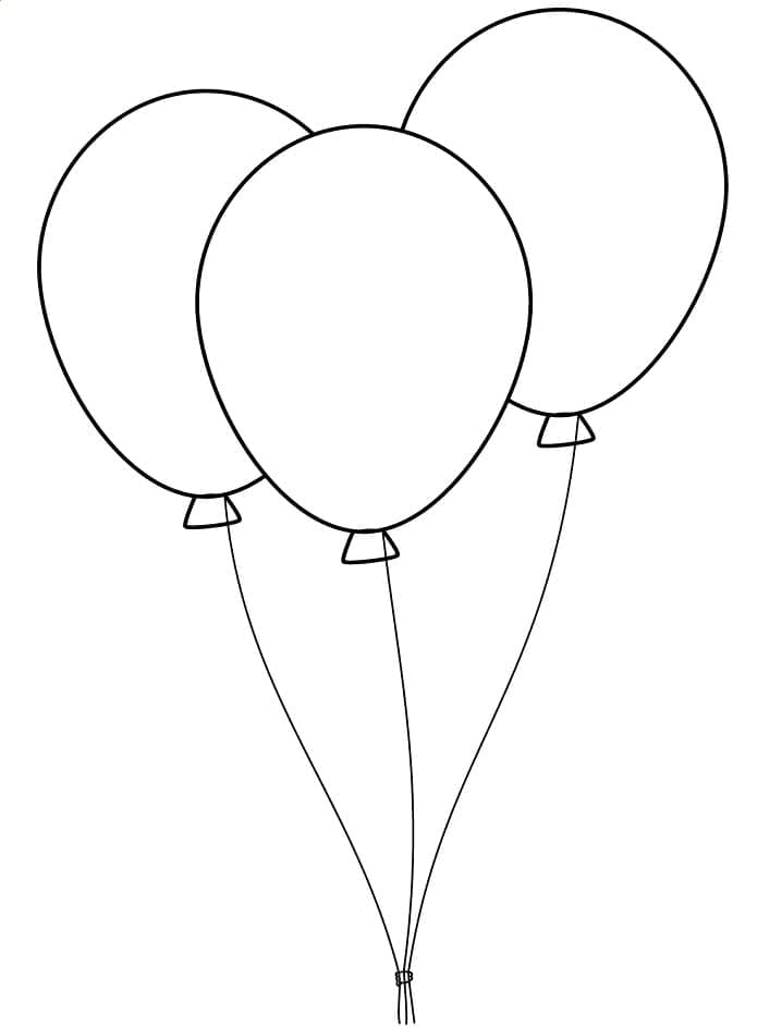 Free printable Balloon coloring page #184795 from Objects collection