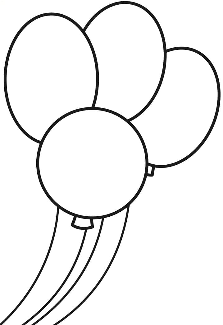 Free printable Balloon coloring page #184811 from Objects collection
