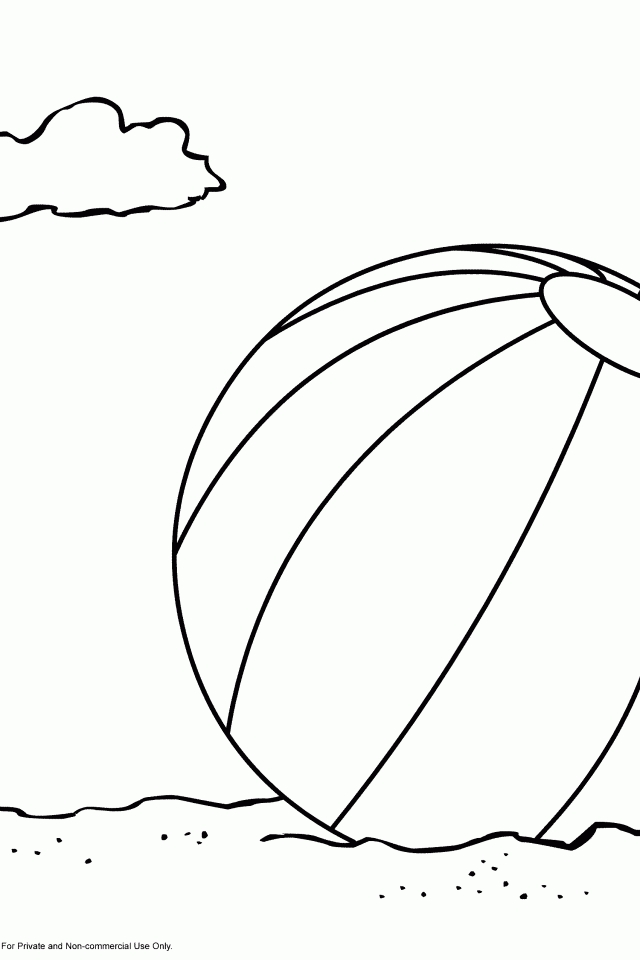 beach ball coloring pages