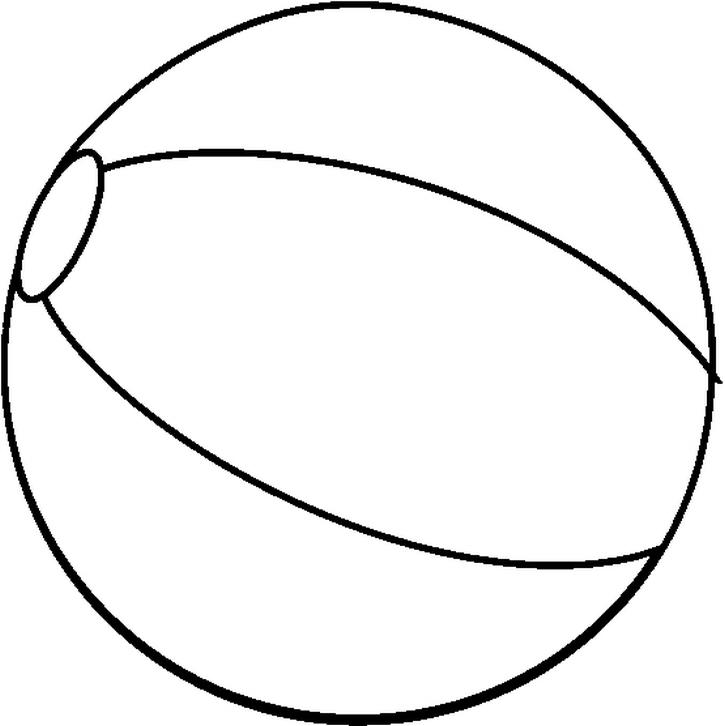 Beach ball #169222 (Objects) Free Printable Coloring Pages