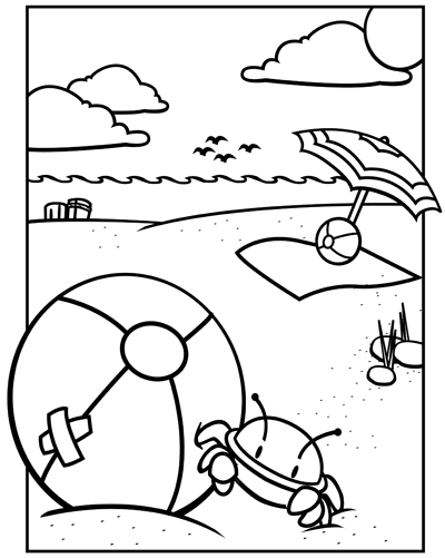Coloring page: Beach ball (Objects) #169237 - Free Printable Coloring Pages