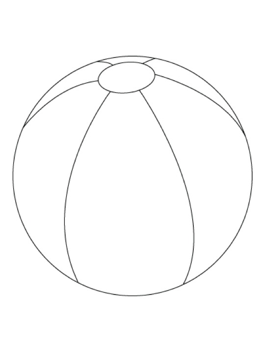 Coloring page: Beach ball (Objects) #169254 - Free Printable Coloring Pages