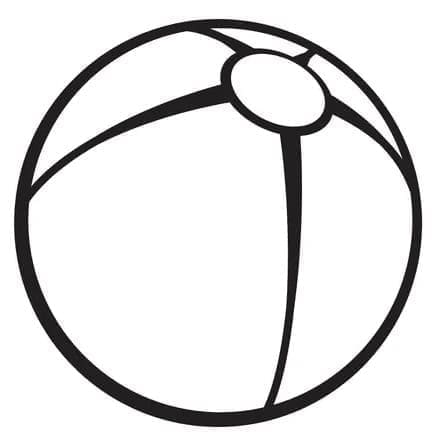 Free printable Beach ball coloring page #207076 from Objects collection Free printable Beach ball coloring page #207076 from Objects collection