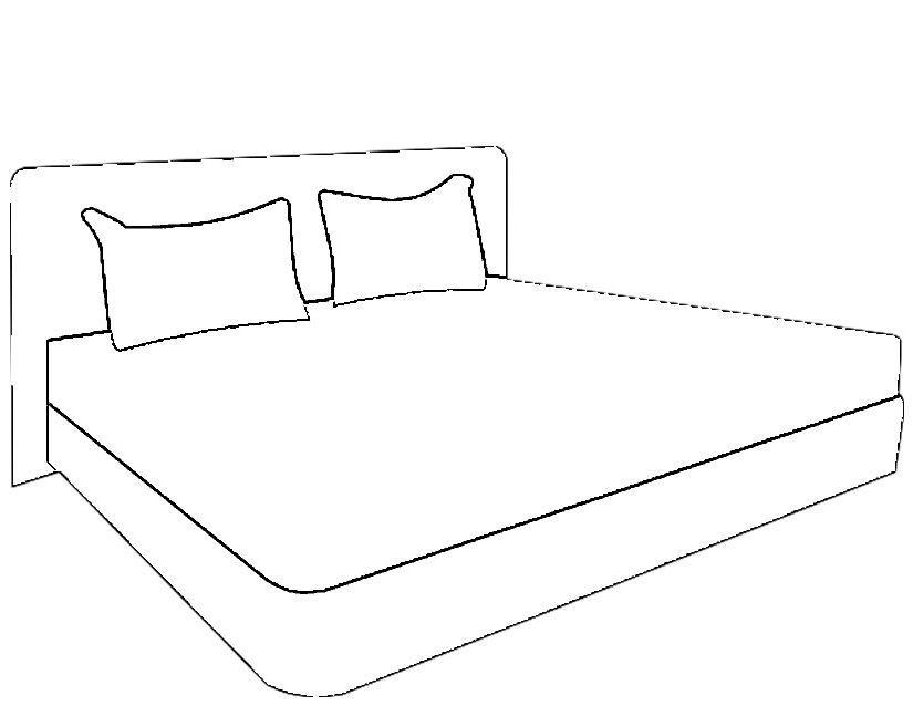 Download Bed (Objects) - Printable coloring pages