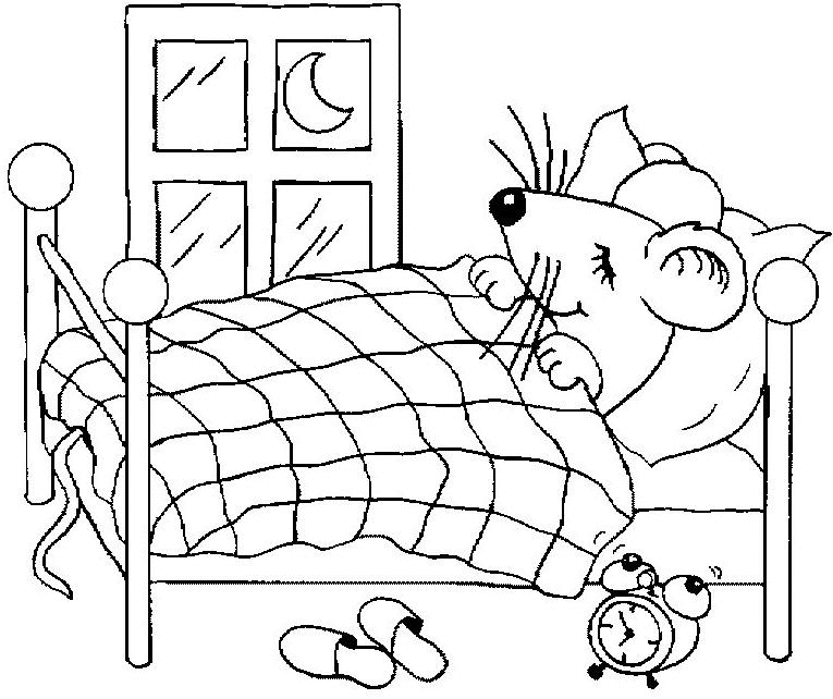 Coloring page: Bed (Objects) #167841 - Free Printable Coloring Pages
