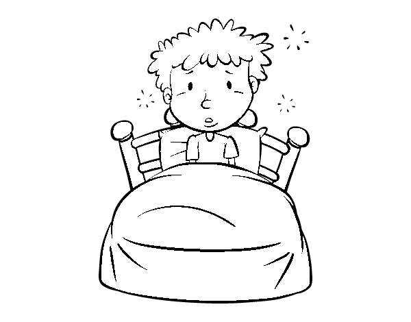 Coloring page: Bed (Objects) #167843 - Free Printable Coloring Pages